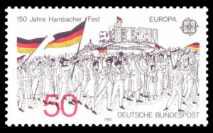 Briefmarke zum Hambacher Fest von 1982