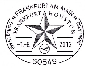 Flugbestätigungsstempel