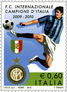 Die italienische Post ehrt regelmäßig den aktuellen Fußball-Meister.