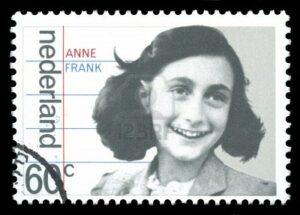 Anne Frank auf einer Briefmarke der niederländischen Post