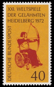 Briefmarke zu den Weltspielen der Gelähmten 1972