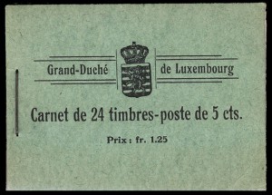 Frühes Markenheftchen aus Luxemburg.