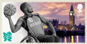 Briefmarke der Royal Mail zu den paralympischen Spielen in London