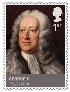 Georg II. August von Hannover auf Sondermarke der Royal Mail
