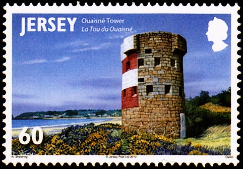 Wachtturm auf Briefmarke