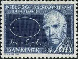 Dänemark 1963 Sondermarke Niels Bohr 60 Öre MiNr. 418 Dänemark 1963 Sondermarke Niels Bohr 60 Öre MiNr. 418