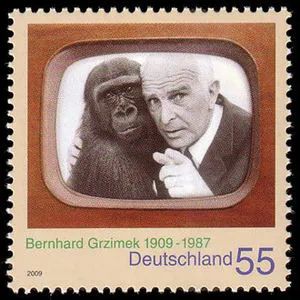 Bernhard Grzimek Briefmarke Bernhard Grzimek Briefmarke