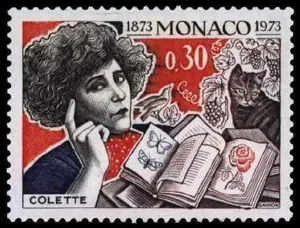 <em>Colette wurde eine große Schriftstellerin, ohne jemals eine höhere Schule besucht zu haben (Ausgabe von 1973 aus Monaco).</em>
