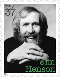 Sesamstraßen-Erfinder Jim Henson auf Briefmarke aus den USA 2005