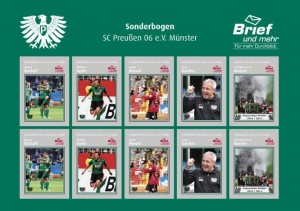 Fußball-Drittligist Preußen Münster hat jetzt eigene Briefmarken.
