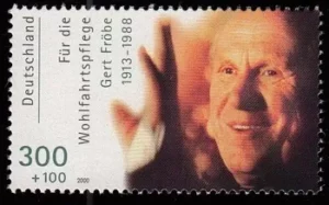 Gert Fröbe auf deutscher Briefmarke aus dem Jahr 2000