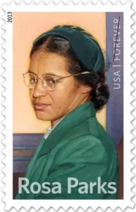 Rosa Parks auf Briefmarke aus den USA 2013