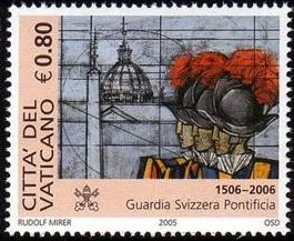 Briefmarke-Schweizergarde