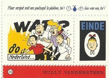 Ausschnitt aus Briefmarkenblock der Niederlande mit Comics von Willy Vandersteen