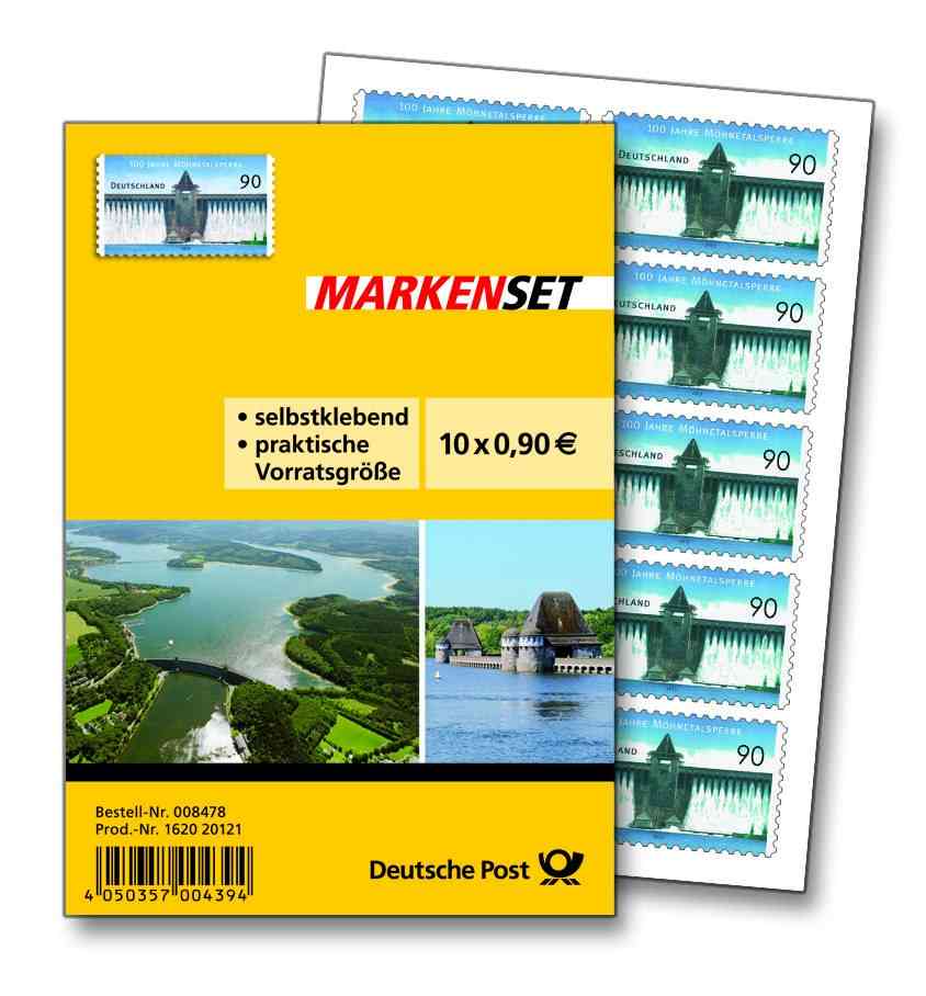 Deutschland Briefmarken 2013 Folienblatt Moehnetalsperre