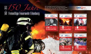 Briefmarken für die Feuerwehr Eilenburg.