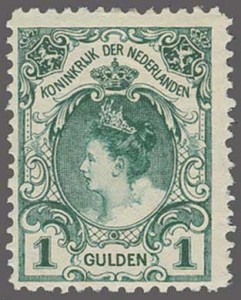 Wilhelmina mit Pelzkragen.