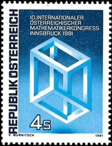 Österreichische Briefmarke zum Mathematikerkongress 1981
