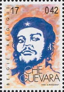 Ernesto Che Guevara und der Radiosender der Rebellen auf Briefmarke aus Kuba