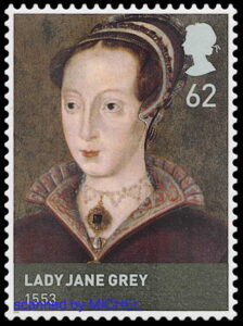 Lady Jane Grey auf Briefmarke aus Großbritannien