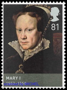 Königin Mary I. auf Briefmarke aus Großbritannien