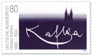 Briefmarke der Deutschen Bundespost von 1983 mit Franz Kafka.