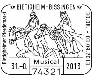 Pferde als Darsteller im Musical „Aschenputtel“.