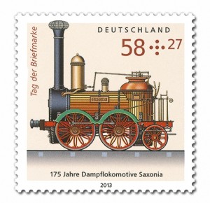 Briefmarke zum Saxonia-Jubiläum.