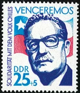 DDR 1973 Briefmarke Chile 25 Pfennig Allende MiNr. 1891