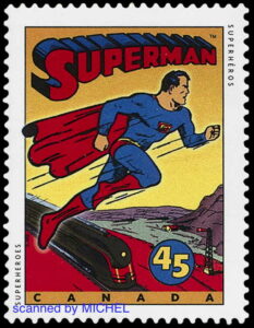 Superman auf Briefmarke aus Kanada 1995