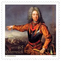 Prinz Eugen auf österreichischer Briefmarke von 2010 Prinz Eugen auf österreichischer Briefmarke von 2010