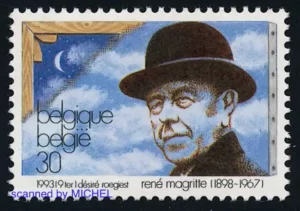 Rene-Magritte-Briefmarke von 1993