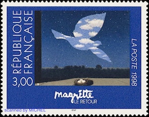 Rene-Magritte-Retour-Briefmarke1998