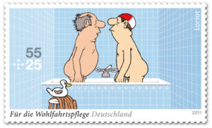 Loriot auf deutscher Briefmarke von 2011
