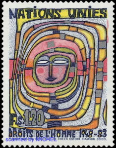  Friedensreich Hundertwasser Briefmarke 1983