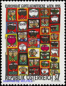 Friedensreich Hundertwasser Briefmarke von 1993