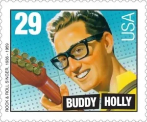 Buddy Holly auf Briefmarke aus den USA 