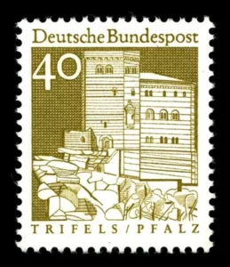 Burg Trifels auf Dauermarke von 1966
