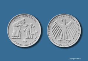 Marianne Dietz gestaltete die Münze (Abb. Bundesfinanzministerium).