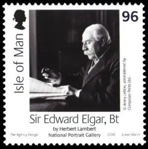 Edward Elgar auf Briefmarke der Insel Man von 2006