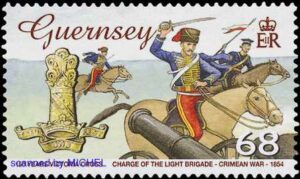 Der Krimkrieg auf einer Briefmarke von Guernsey 2006