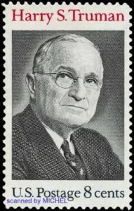 Harry Truman auf Briefmarke von 1973