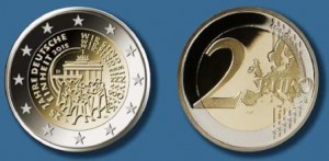 2 Euro zum Jahrestag der deutschen Einheit (Abb. Bundesfinanzministerium/BADV). 