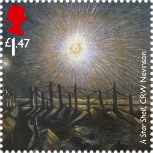 Briefmarke Großbritannien, A Star Shell, 2014