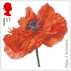 Briefmarke Großbritannien, Poppy, 2014