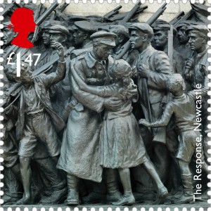 Briefmarke Großbritannien, The Response, 2014