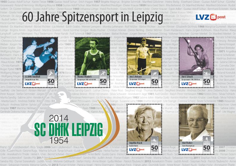 60-Jahre-Spitzensport-Leipzig-Briefmarken