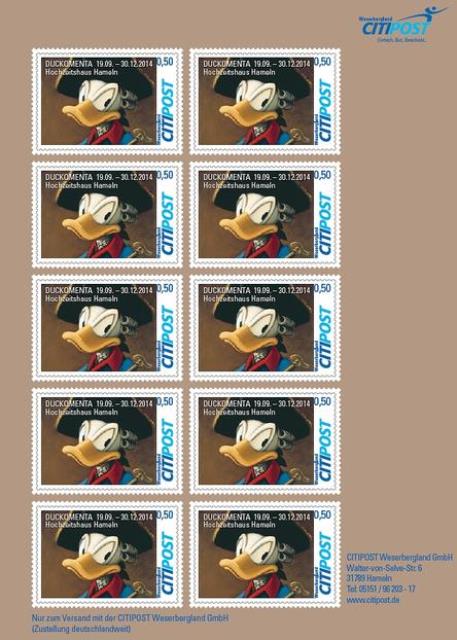 Donald-Duck-Briefmarken