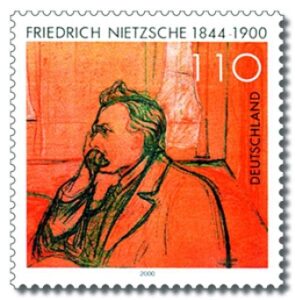 Friedrich Nietzsche auf Briefmarke von 2000