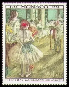Edgar Degas Briefmarke Edgar Degas Briefmarke
